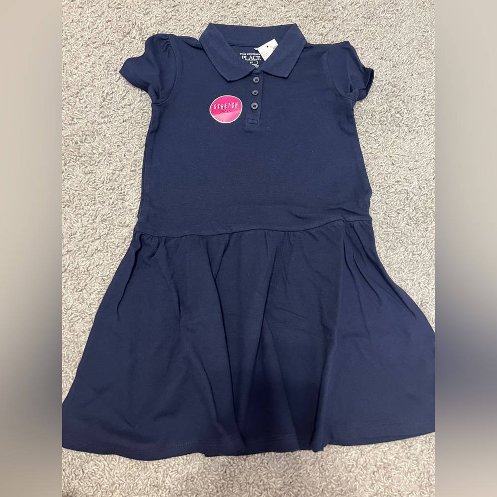 The Children's Place Dark Blue Polo Dress